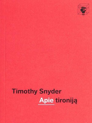 cover image of Apie tironiją